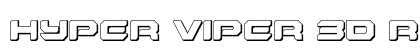 Hyper Viper 3D Regular Font Preview