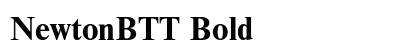 NewtonBTT Bold Font Preview