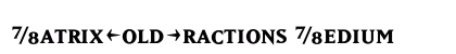 MatrixBoldFractions Medium preview