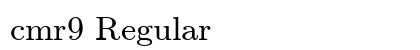 cmr9 Regular font free download