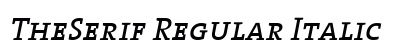 TheSerif Regular Italic preview