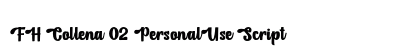FH Collena 02 PersonalUse Script preview