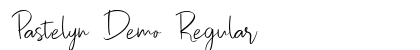 Pastelyn Demo Regular Font Preview