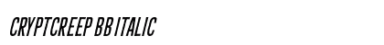 CryptCreep BB Italic preview