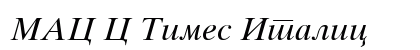 MAC C Times Italic Font Preview