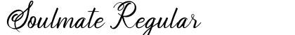 Soulmate Regular Font Preview