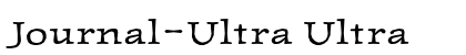 Journal-Ultra Ultra font free download