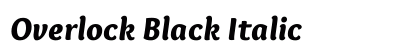 Overlock Black Italic preview