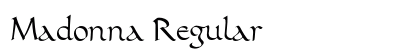 Madonna Regular Font Preview