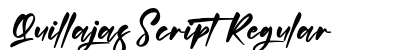 Quillajas Script Regular preview Quillajas Script Regular preview