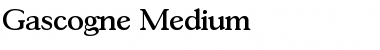 Gascogne-Medium Regular Font