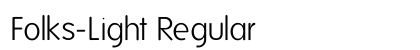 Folks-Light Regular font free download
