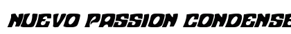 Nuevo Passion Condensed Italic Condensed Italic preview