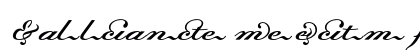 Dalliance Medium Italic (OpenType) Font Preview