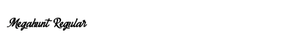 Megahunt Regular Font Preview