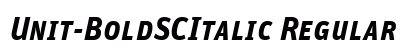 Unit-BoldSCItalic Regular