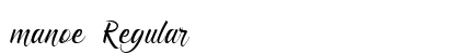 manoe Regular Font Preview
