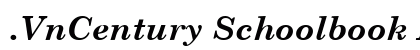.VnCentury Schoolbook Bold Italic Font Preview