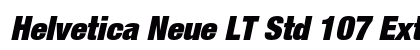 Helvetica Neue LT Std 107 Extra Black Condensed Italic font free download