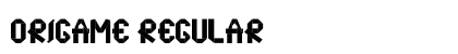 origame Regular Font Preview