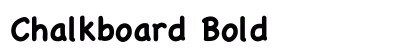 Chalkboard Bold font free download