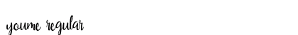 YouMe Regular Font Preview