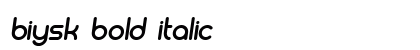 Biysk Bold Italic Font Preview