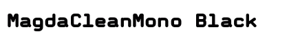 MagdaCleanMono Black Font Preview