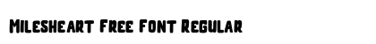 Milesheart Free Font Regular preview Milesheart Free Font Regular preview
