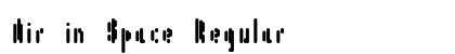 Air in Space Regular Font Preview