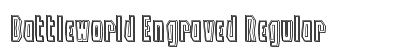 Battleworld Engraved Regular Font Preview
