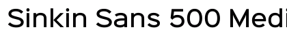 Sinkin Sans 500 Medium 500 Medium preview
