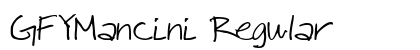 GFYMancini Regular Font Preview