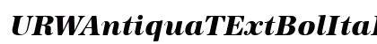 URWAntiquaTExtBolItaRo1 Regular font free download