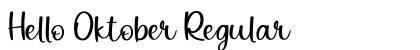 Hello Oktober Regular Font Preview