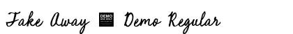 Take Away - Demo Regular Font Preview