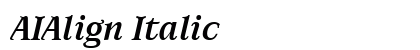 AIAlign Italic preview