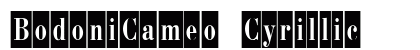 BodoniCameo Cyrillic preview