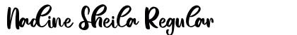 Nadine Sheila Regular Font Preview
