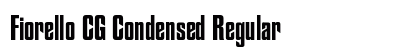 Fiorello CG Condensed Regular font free download
