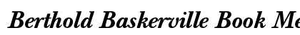 Berthold Baskerville Book Medium Italic preview Berthold Baskerville Book Medium Italic preview