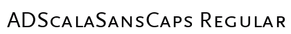 ADScalaSansCaps Regular Font Preview