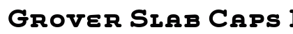 Grover Slab Caps Bold font free download