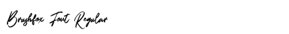 Brushfox Font Regular