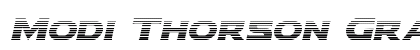 Modi Thorson Gradient Italic Italic Font Preview
