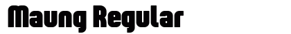 Maung Regular Font Preview