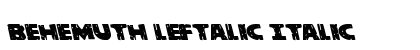 Behemuth Leftalic Italic