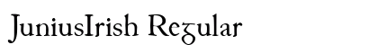JuniusIrish Regular Font Preview