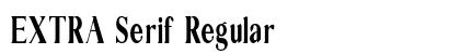 EXTRA Serif Regular preview