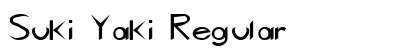 Suki Yaki Regular Font Preview